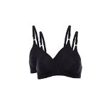 Lovely Wire-Free Cotton Line Bra for Women x2