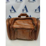 Elviros culture bag PU leather large with hook waterproof travel toiletry bag wash bag