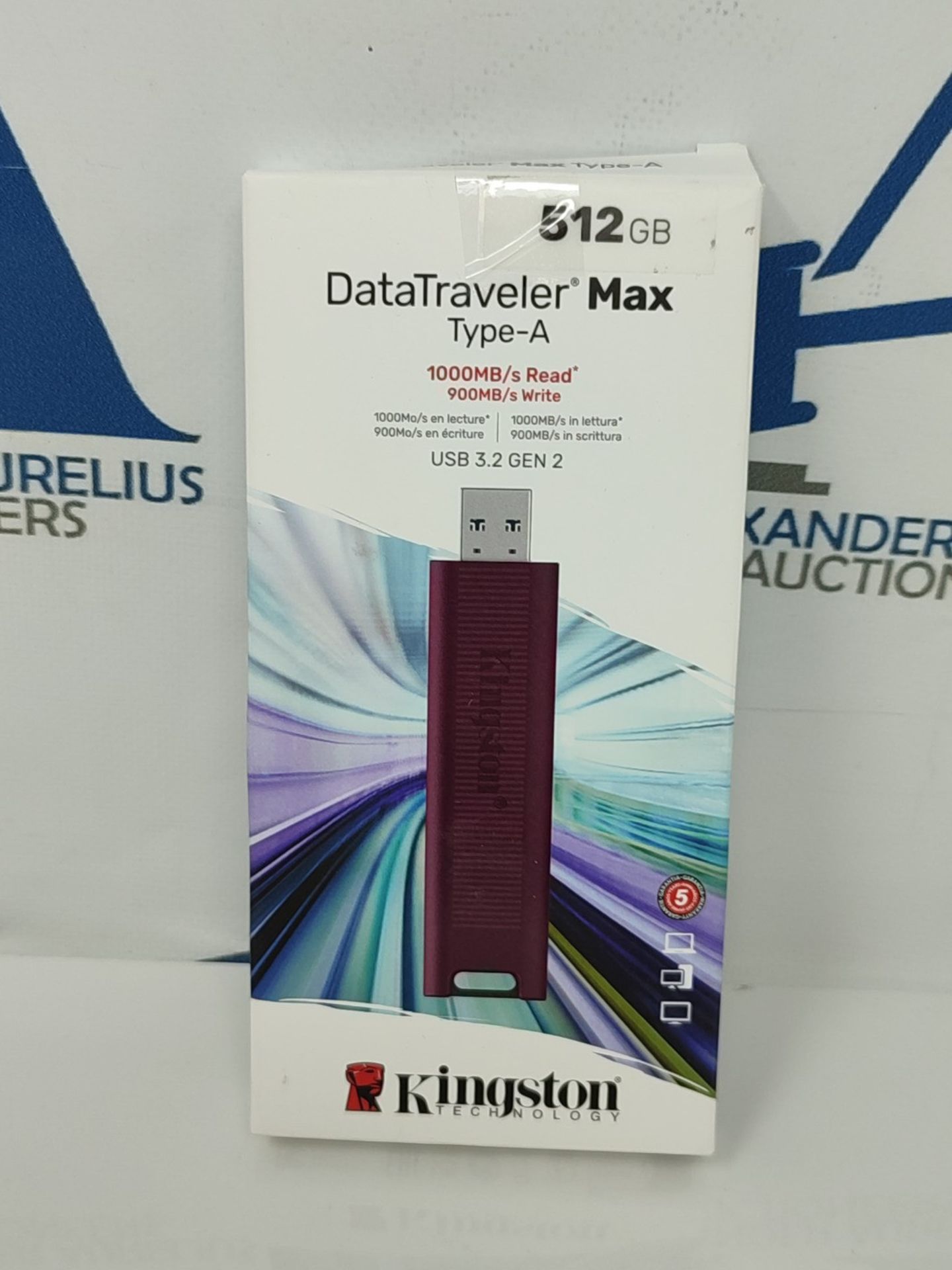 RRP £58.00 Kingston DataTraveler Max - 512GB - USB 3.2 Gen 2 Flash Drive Type-A - Up to 1,000 MB/ - Image 2 of 3