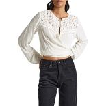 RRP £55.00 Pepe Jeans Women's Isabel Blouse, White (Mousse), S