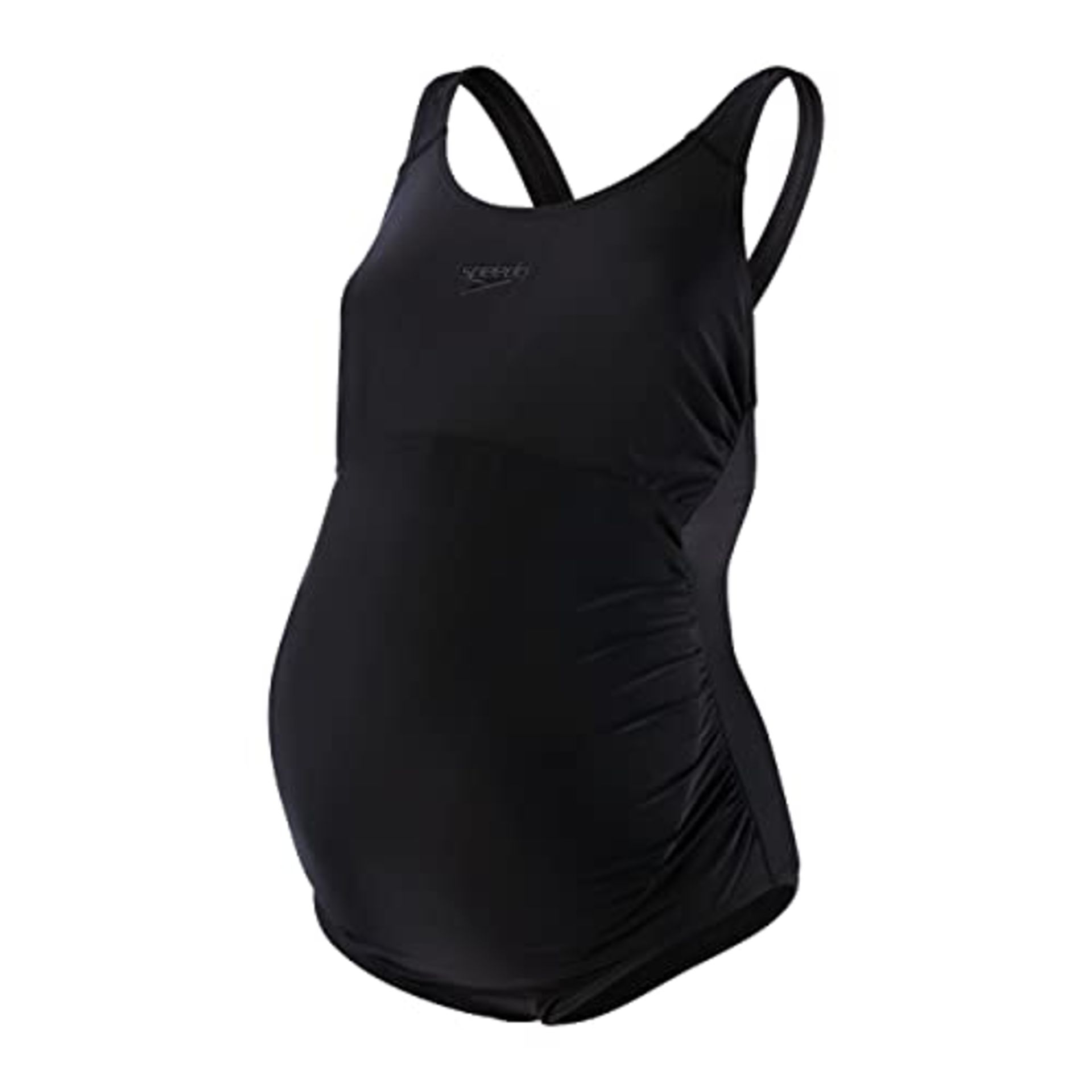 Speedo Maternity Fitness 1 Piece Swimsuit for Women, Black.