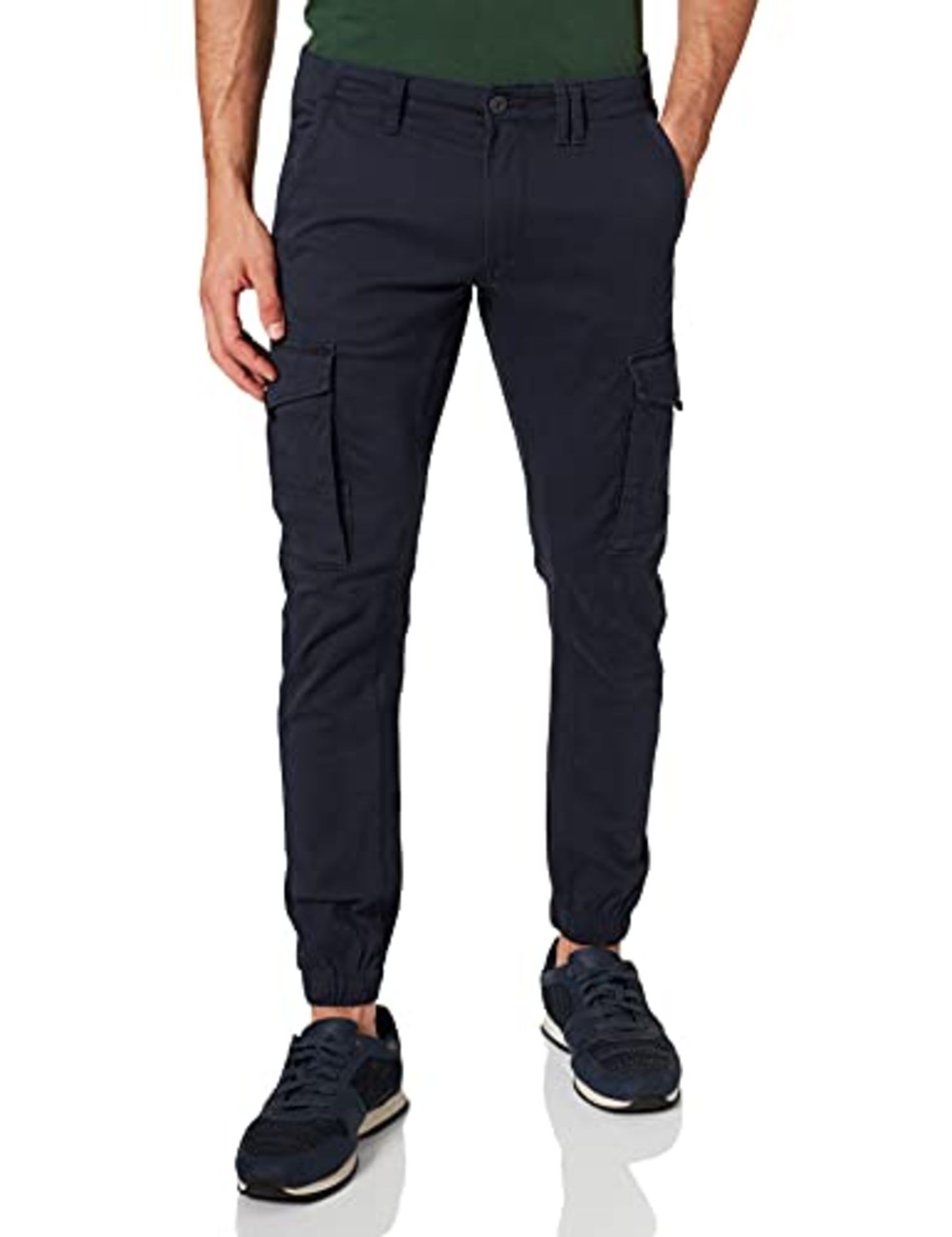 JACK & JONES Men Pants Cargo Jogger Trousers Paul Flake AKM 542 Twill Stretch, Colors: