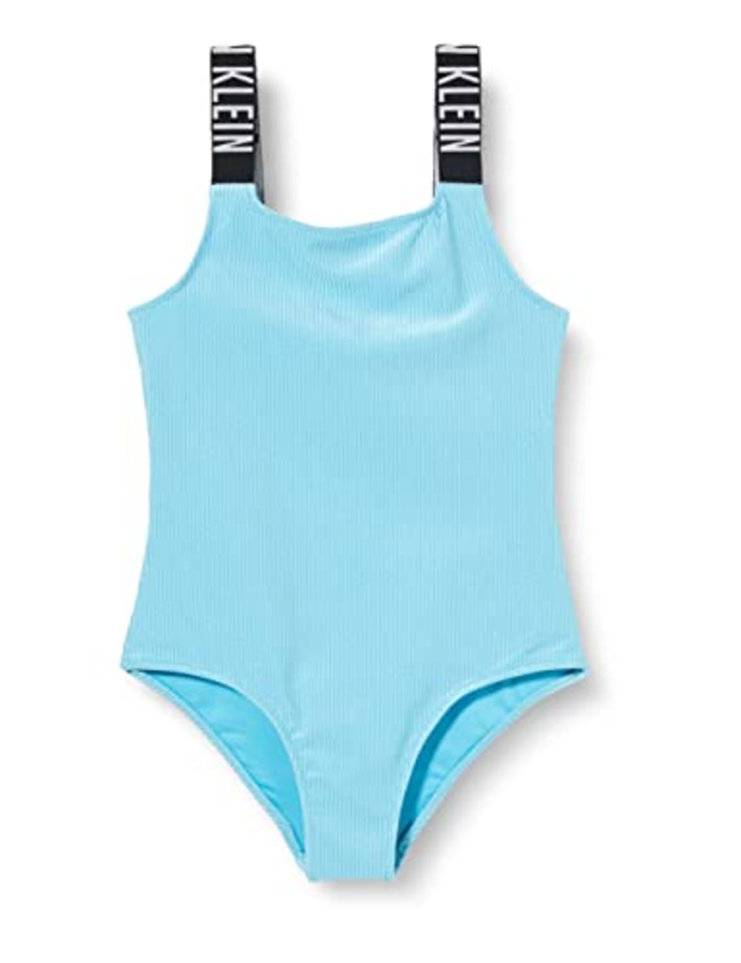 Calvin Klein Girls Swimsuit Sport, Blue (Blue Tide), 12-14 years