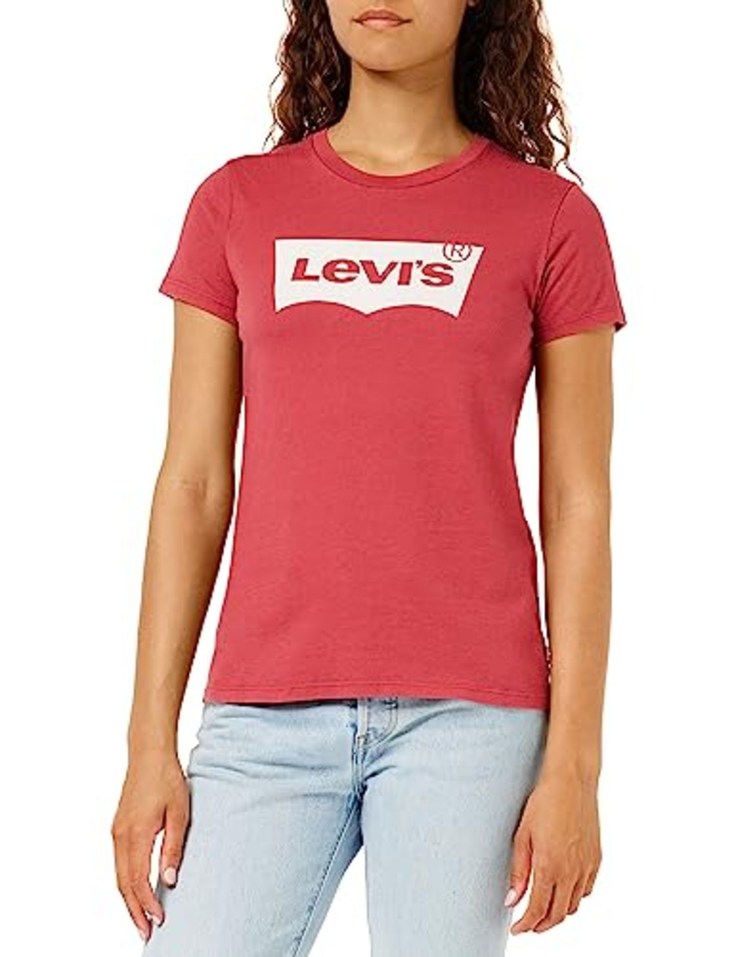 Levi's The Perfect Tee T-Shirt Women, Batwing Earth Red, XS