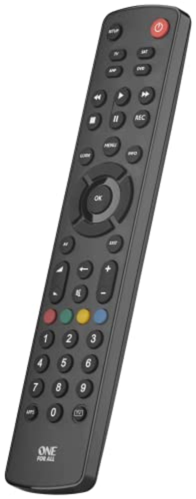 One For All Contour 4 Universal Remote Control TV - Controls 4 devices - TV / Smart TV