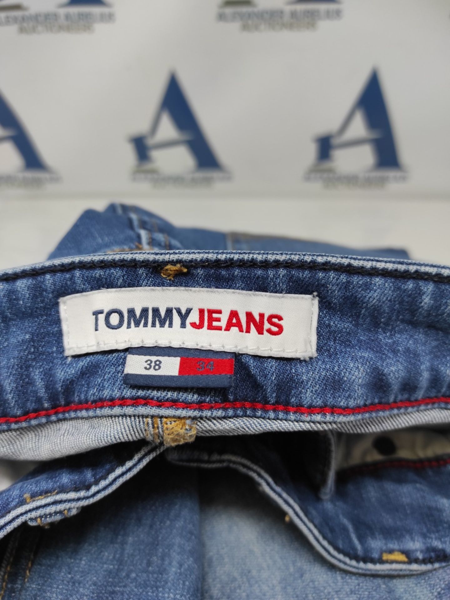 RRP £92.00 Tommy Jeans AUSTIN SLIM TAPERED WMBS, Men's Denim Pants, Blue (Wilson Mid Blue Stretch - Image 3 of 3