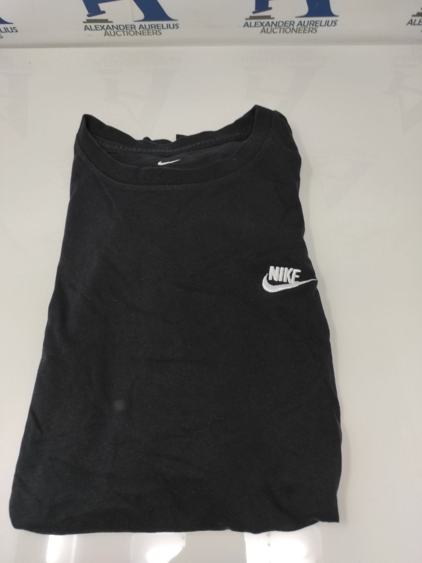 Nike M NSW Club Tee, Men's T-Shirt, Black White, XL - Image 2 of 3