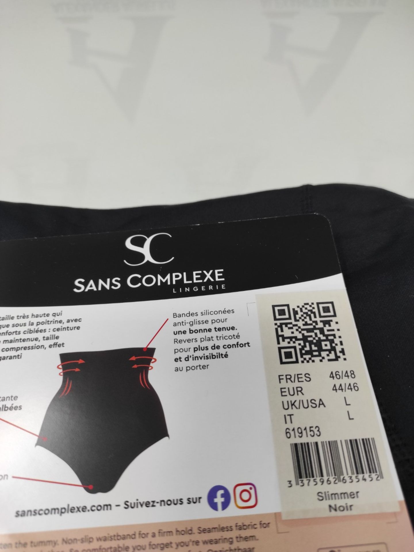 SANS COMPLEXE Women's Shaping Panty Slimmer Uni, Black - Black, Size 44/46 (Manufactur - Image 3 of 3