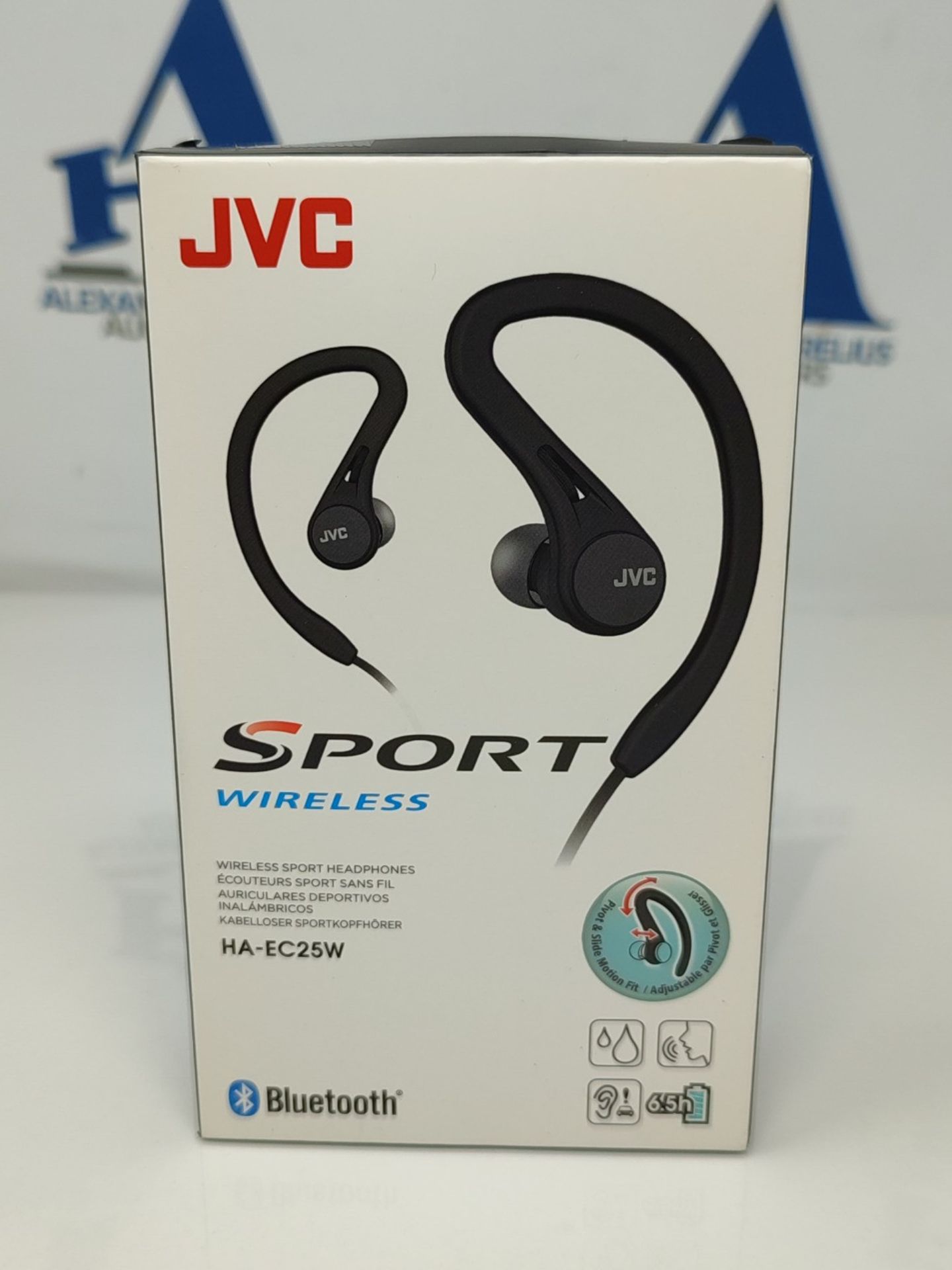 JVC, Bluetooth Sport In-Ear Headphones, Sweat Resistant IPX2, HA-EC25W-B-U (Black) - Image 2 of 3