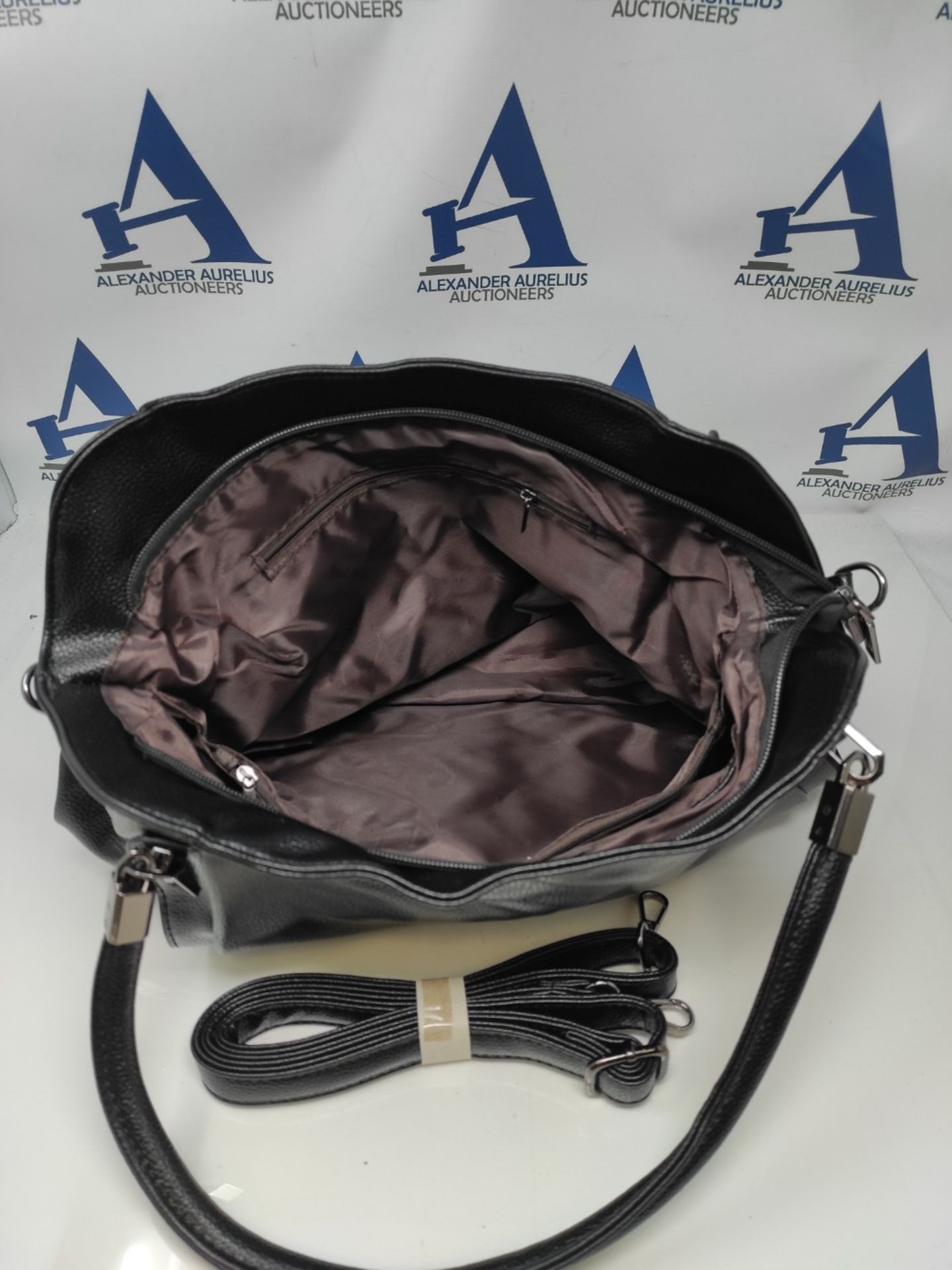 Coolives Hobo Shoulder Bag with Shoulder Strap for Women Elegant PU Leather Handbags H - Image 2 of 2