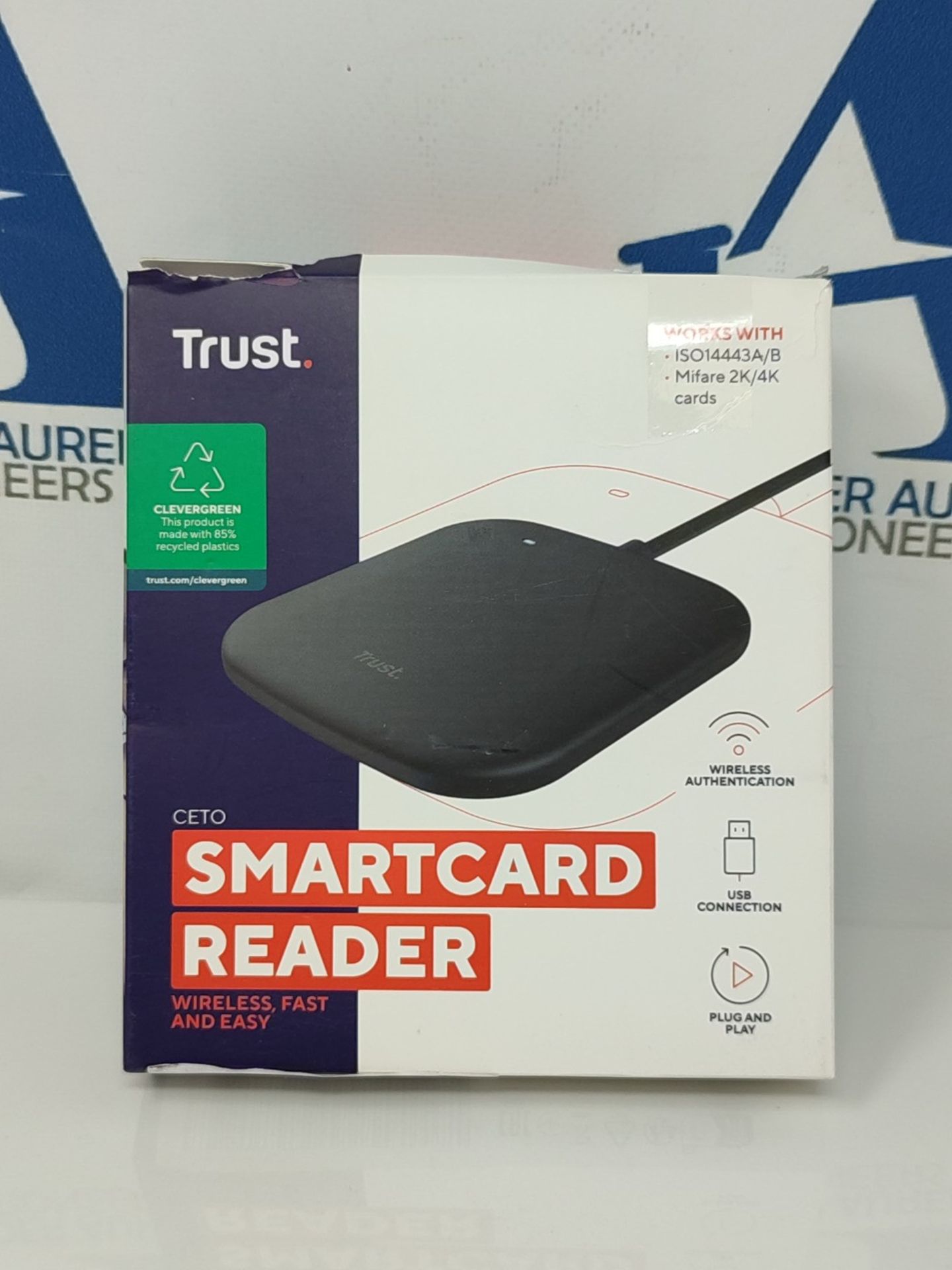 Trust Ceto Contactless Smart Card Reader, CIE 3.0 Electronic Identity Card USB Reader, - Image 2 of 3