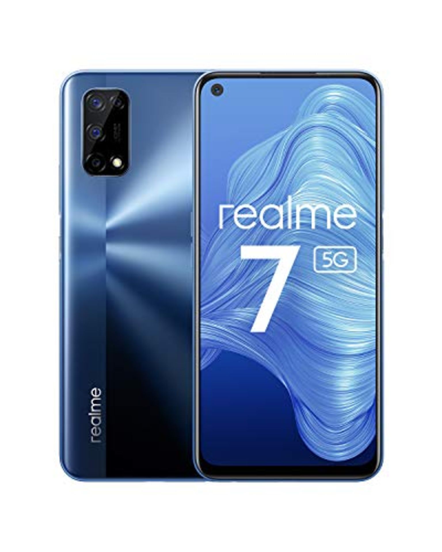 RRP £279.00 Realme 7 5G Mobile Phone, 6.5 Inch 120 Hz Sim-Free Android Smartphone with Quad Camera