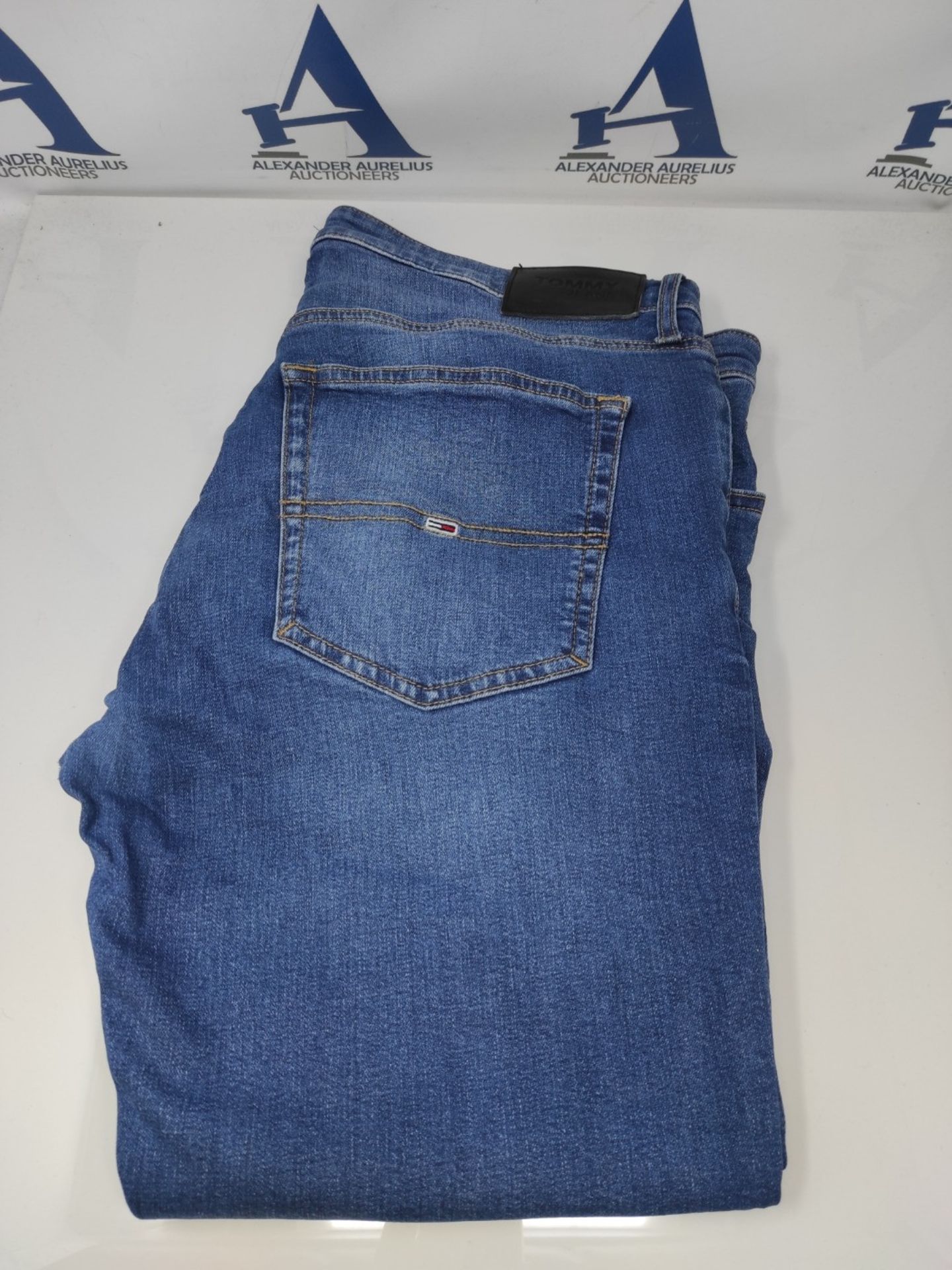 RRP £92.00 Tommy Jeans AUSTIN SLIM TAPERED WMBS, Men's Denim Pants, Blue (Wilson Mid Blue Stretch - Image 2 of 3