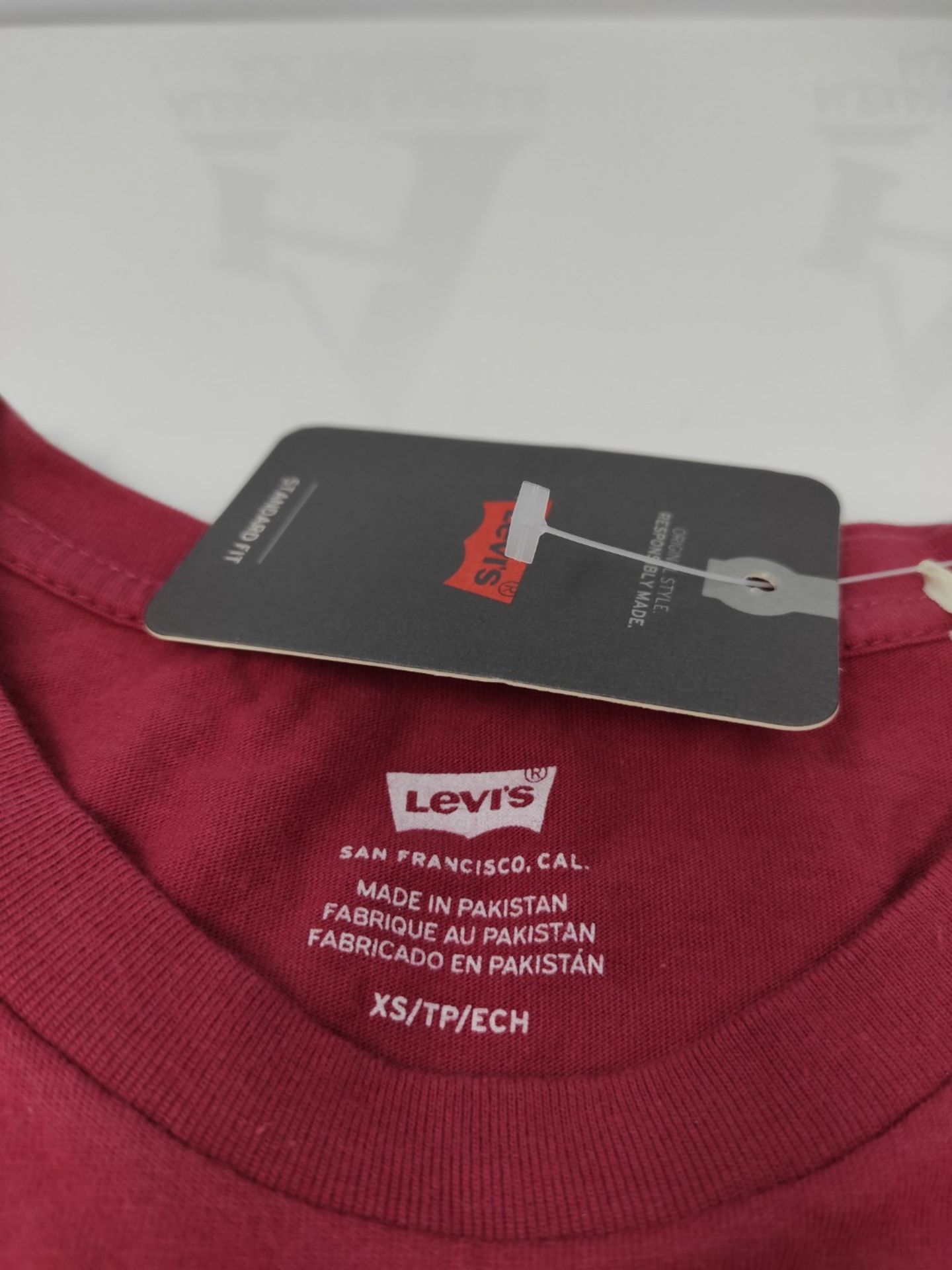 Levi's The Perfect Tee T-Shirt Women, Batwing Earth Red, XS - Image 3 of 3