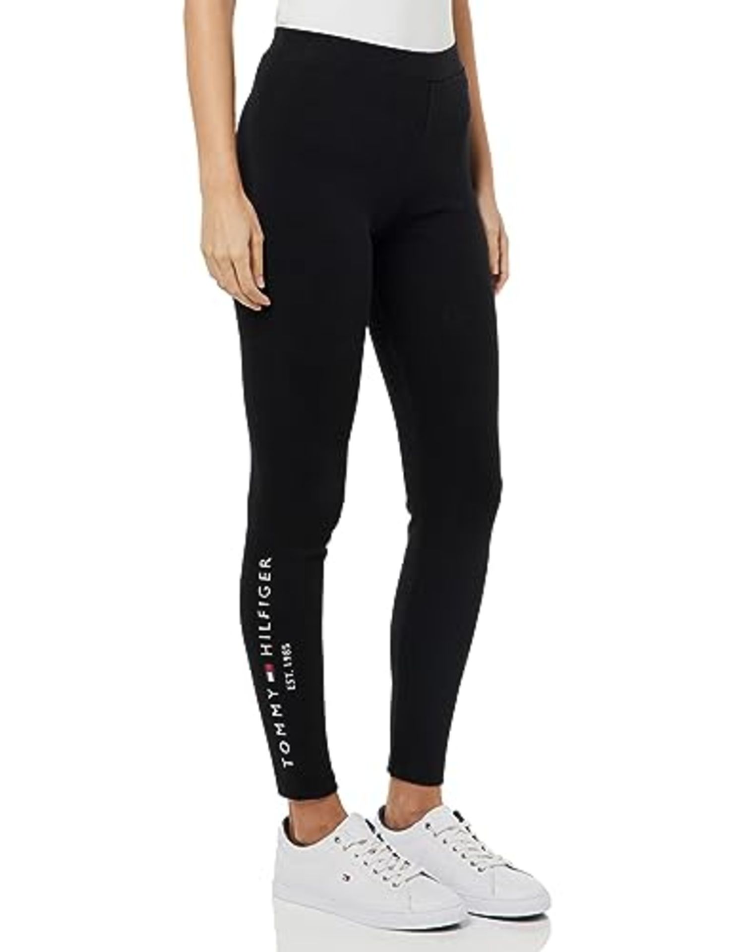 Tommy Hilfiger Heritage Slim Legging, Black, Size M Women