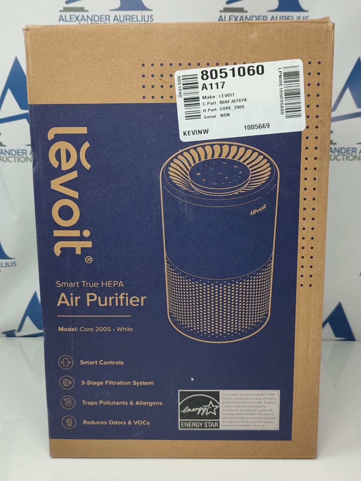 RRP £76.00 LEVOIT Smart WiFi Air Purifier for Home, Alexa Enabled H13 HEPA Filter, CADR 170m³/h, - Image 2 of 3