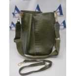 BUKESIYI Women's Bag Crossbody Bag Handbag Small Shoulder Bag Weekender Glossy PU Leat