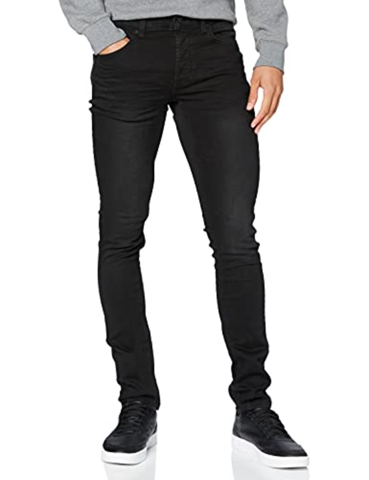 ONLY & SONS Men's Onsloom Black Jog 7451 Pk Noos Slim Jeans, Black, 34W / 34L EU