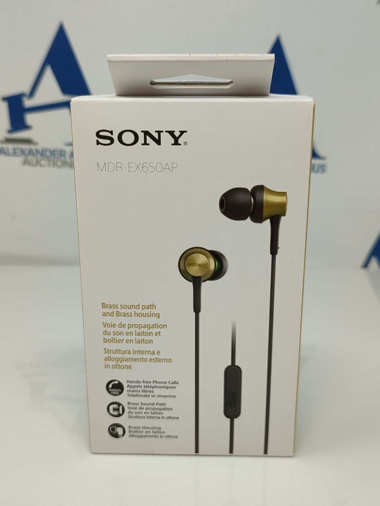 Sony MDR-EX650AP In-Ear headphones with built-in microphone, gold - Image 2 of 3