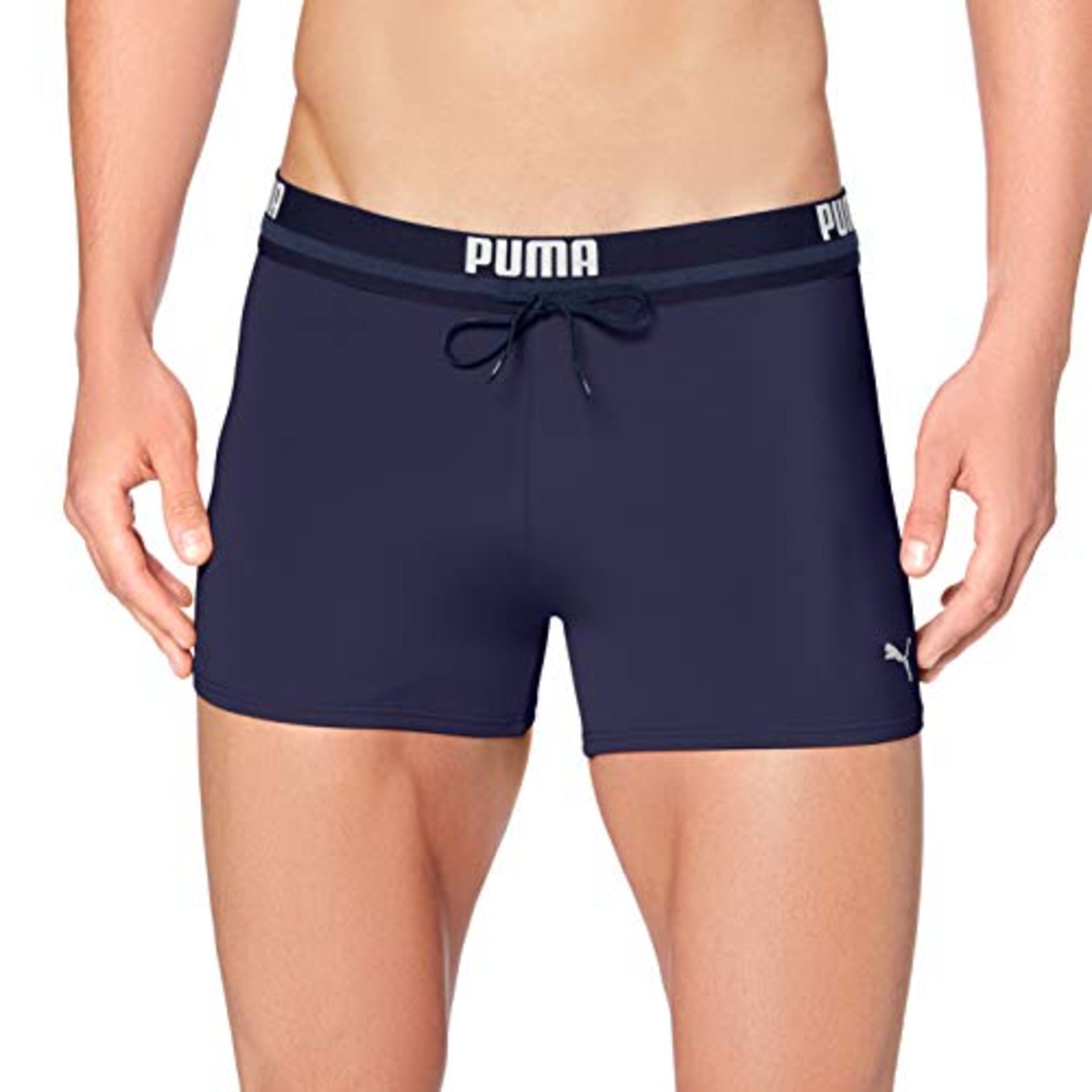 PUMA Herren Puma Logo Men's Swimming Swim Trunks, Navy, XL EU