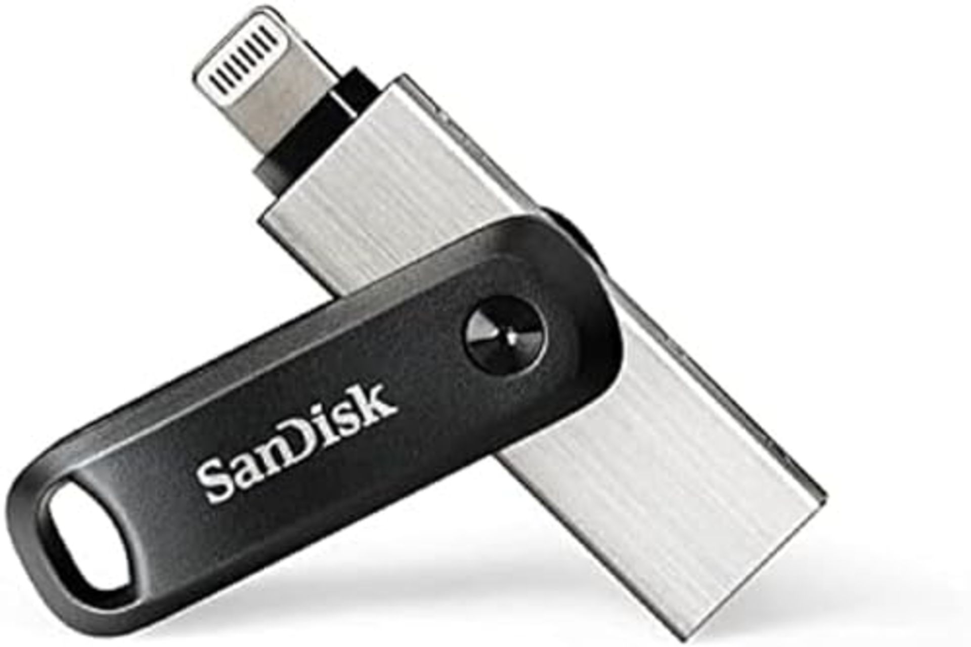 SanDisk iXpand Go Flash Drive iPhone storage 128GB (iPad compatible, automatic backup,
