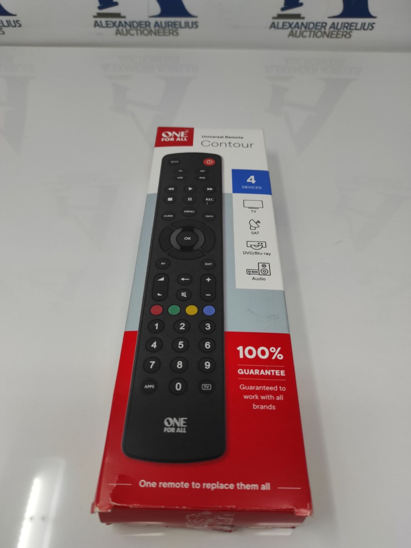 One For All Contour 4 Universal Remote Control TV - Controls 4 devices - TV / Smart TV - Image 2 of 3