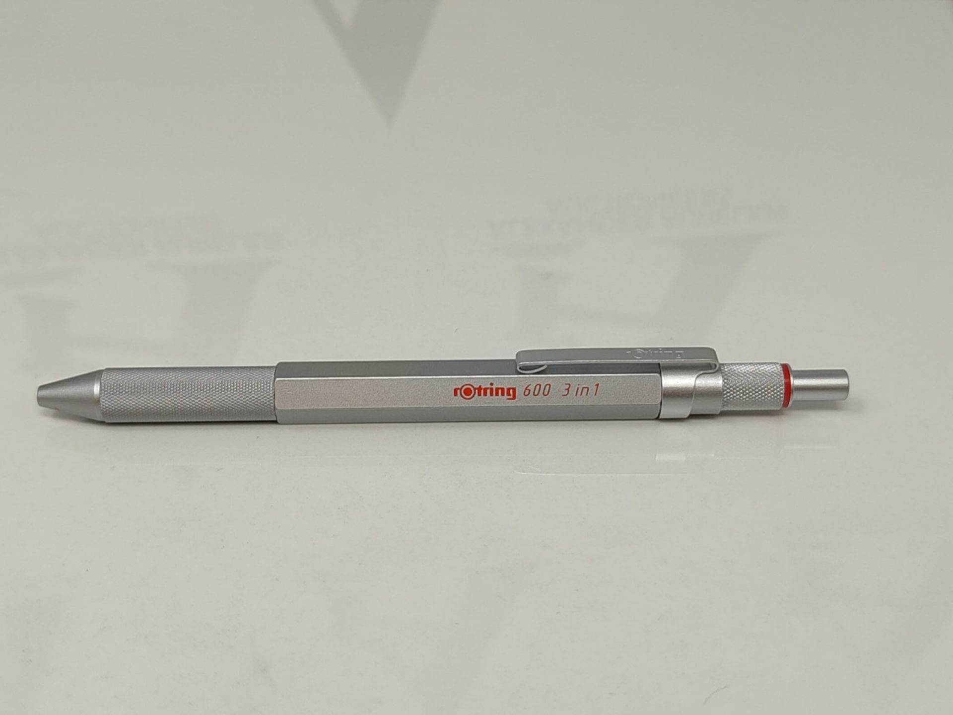 rOtring 600 Multi-color Pen and 3-in-1 Pencil | 2 fine ballpoint tips (black and red i - Bild 3 aus 3