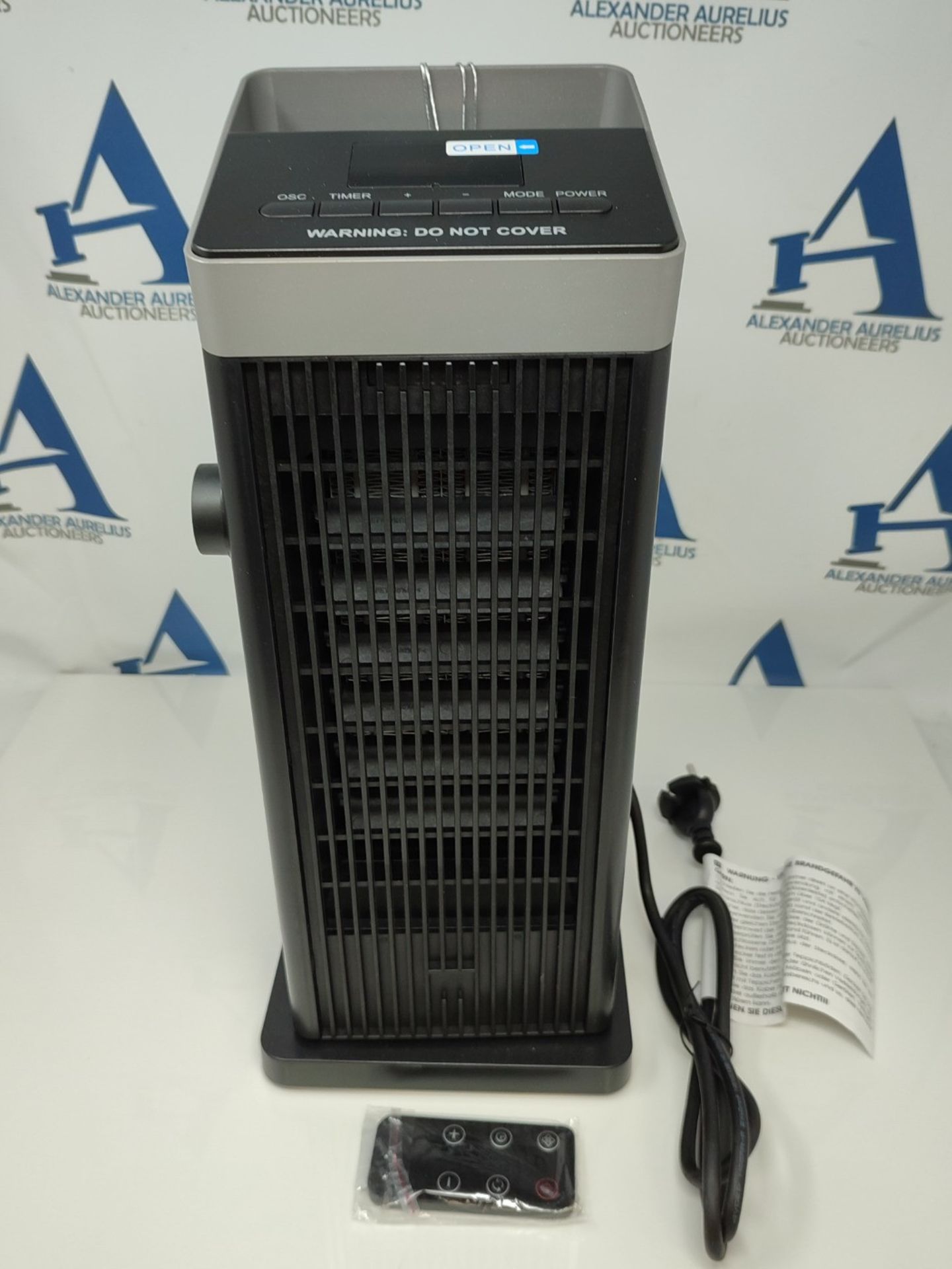 RRP £69.00 OMISOON Low Consumption Electric Heater 2000W, ECO Fan Heater, PTC, 90° Oscillation, - Image 2 of 3
