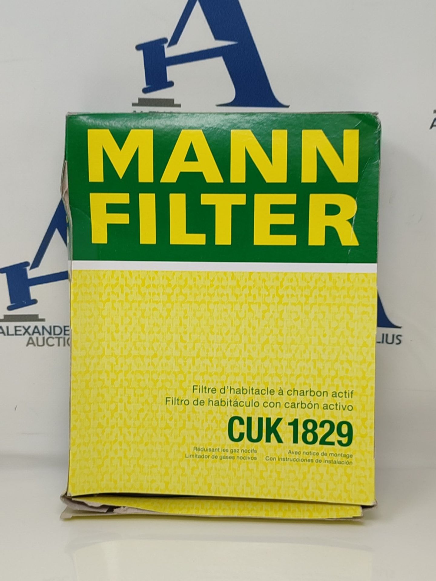 MANN-FILTER CUK 1829 Interior Filter - Pollen Filter with Activated Carbon - For Cars - Bild 2 aus 3