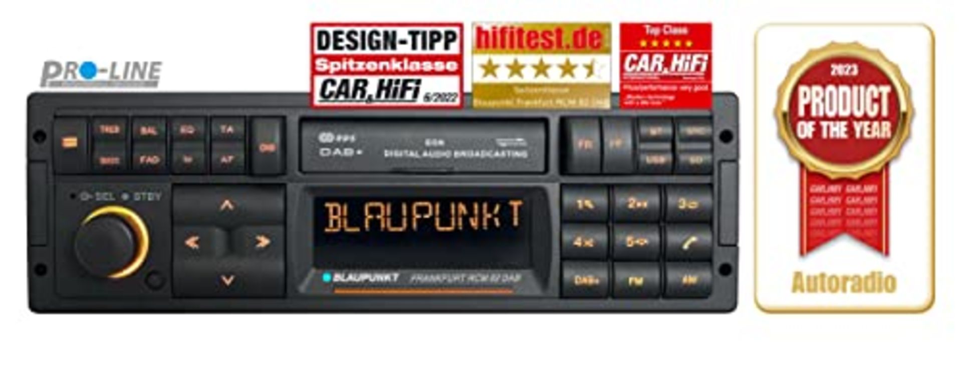 RRP £399.00 Blaupunkt Frankfurt RCM 82 DAB, 1-DIN car radio, DAB+, Bluetooth, AUX; USB, SD card in