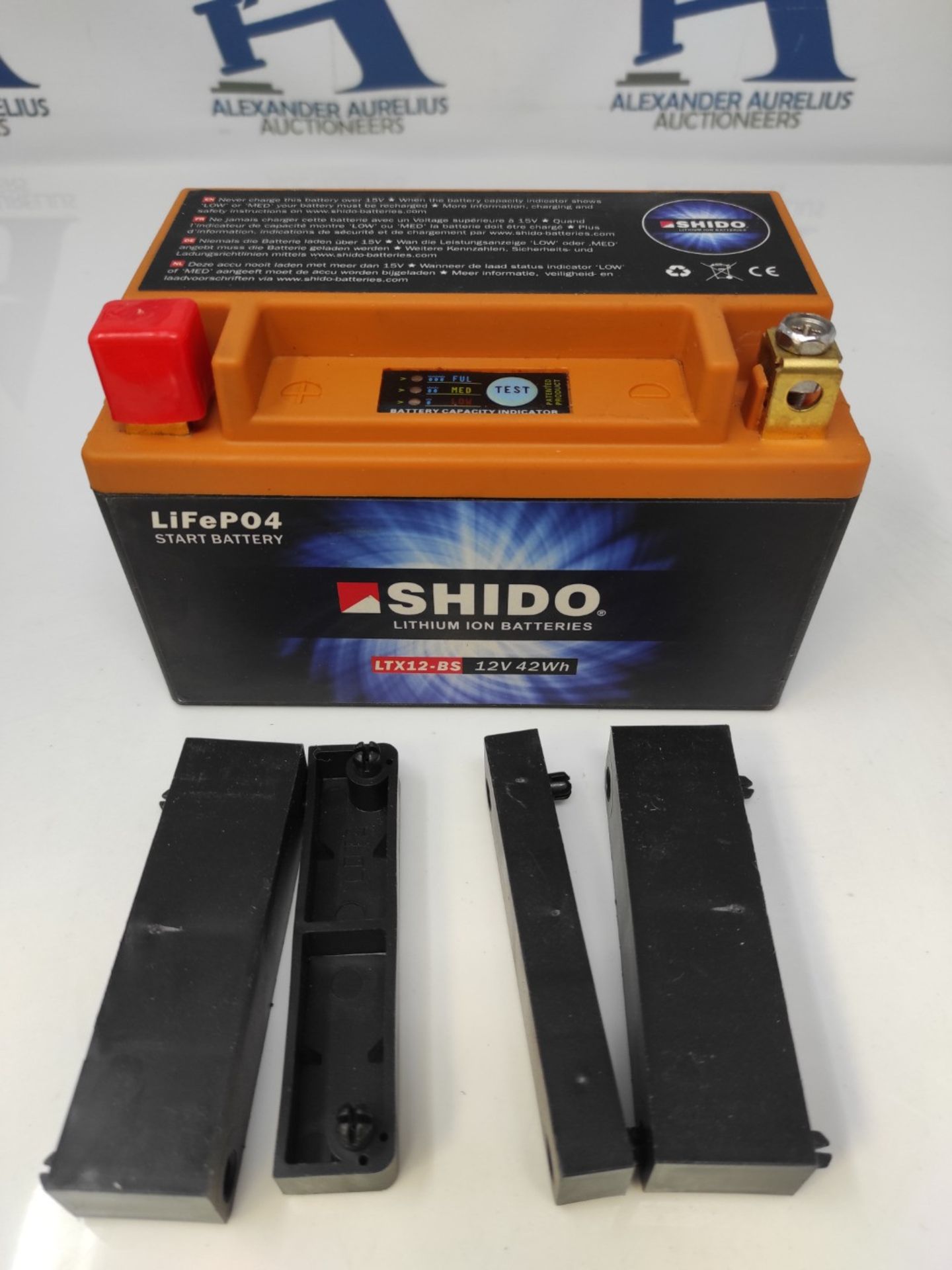 RRP £69.00 SHIDO LTX12-BS LION -S- Lithium-Ion Battery Blue (Price includes EUR 7.50 deposit) - Image 3 of 3