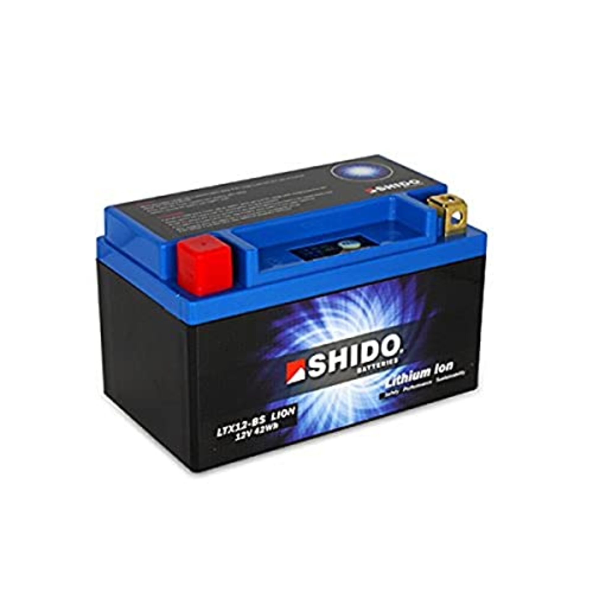 RRP £69.00 SHIDO LTX12-BS LION -S- Lithium-Ion Battery Blue (Price includes EUR 7.50 deposit)