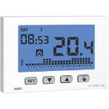 RRP £73.00 VEMER VE725800 CHRONOS KEY - Weekly Wall Thermostat, Battery Powered, White
