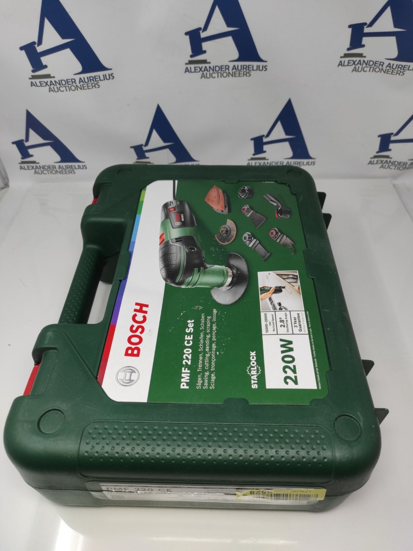 RRP £123.00 Bosch Home and Garden Bosch Multifunctional Tool PMF 220 CE Set (220 Watt, in case), G - Image 2 of 3