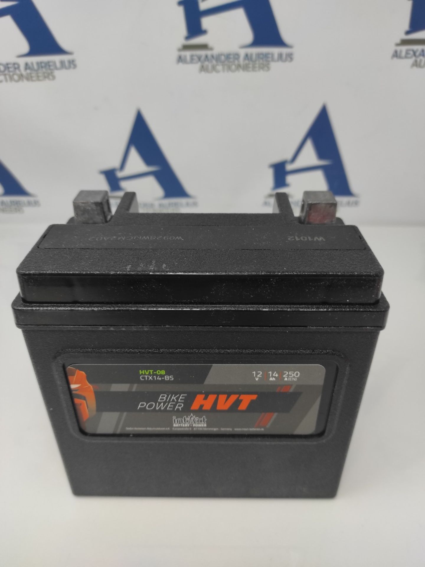 RRP £72.00 IntAct - HVT MOTORCYCLE BATTERY | Battery for motorcycle, lawn tractor. Maintenance-fr - Image 3 of 3
