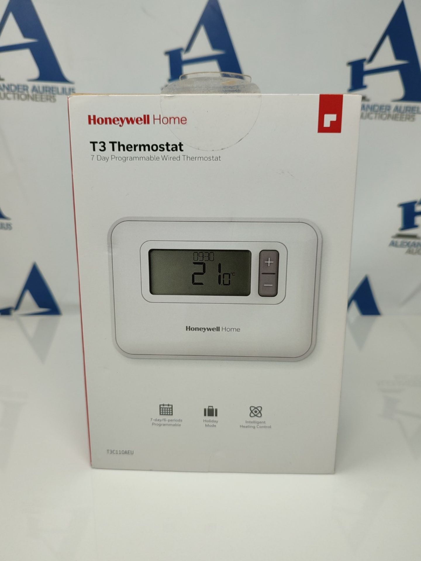 RRP £83.00 Honeywell Home T3 Wired 7-Day Programmable Thermostat, White, 136 x 97 x 26 mm - Image 2 of 3