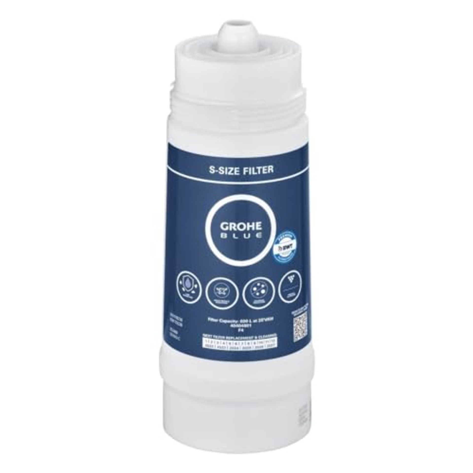 RRP £66.00 GROHE Blue - Replacement filter (S-Size, 600 liters at 20° dKH, 5-stage filter), 4040
