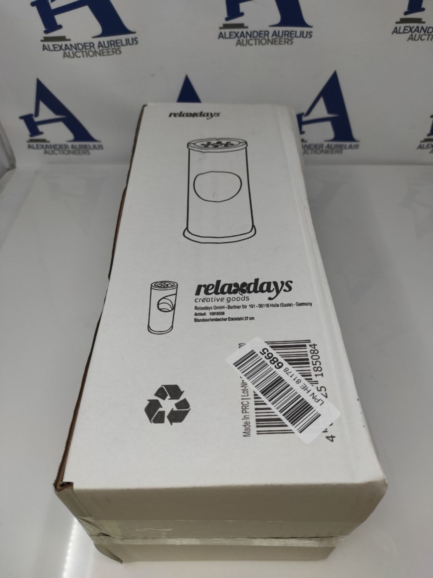 Relaxdays standing ashtray made of stainless steel small standing ashtray with removab