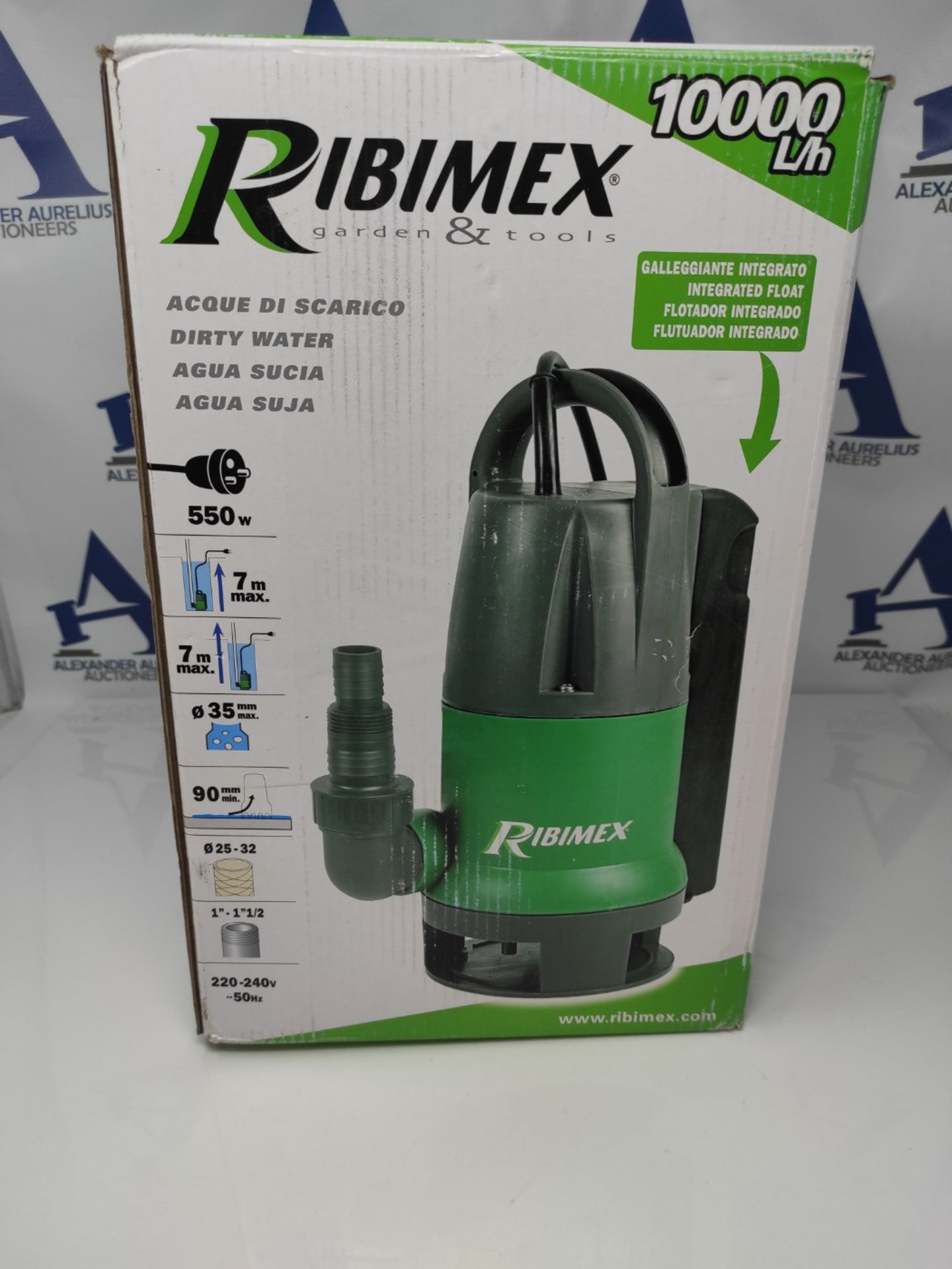 RRP £57.00 RIBILAND - Automatic submersible water pump also called "empty pit" - Image 2 of 3