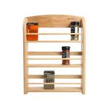 T&G Scimitar 18 Glasses in Hevea Spice Rack, Wood