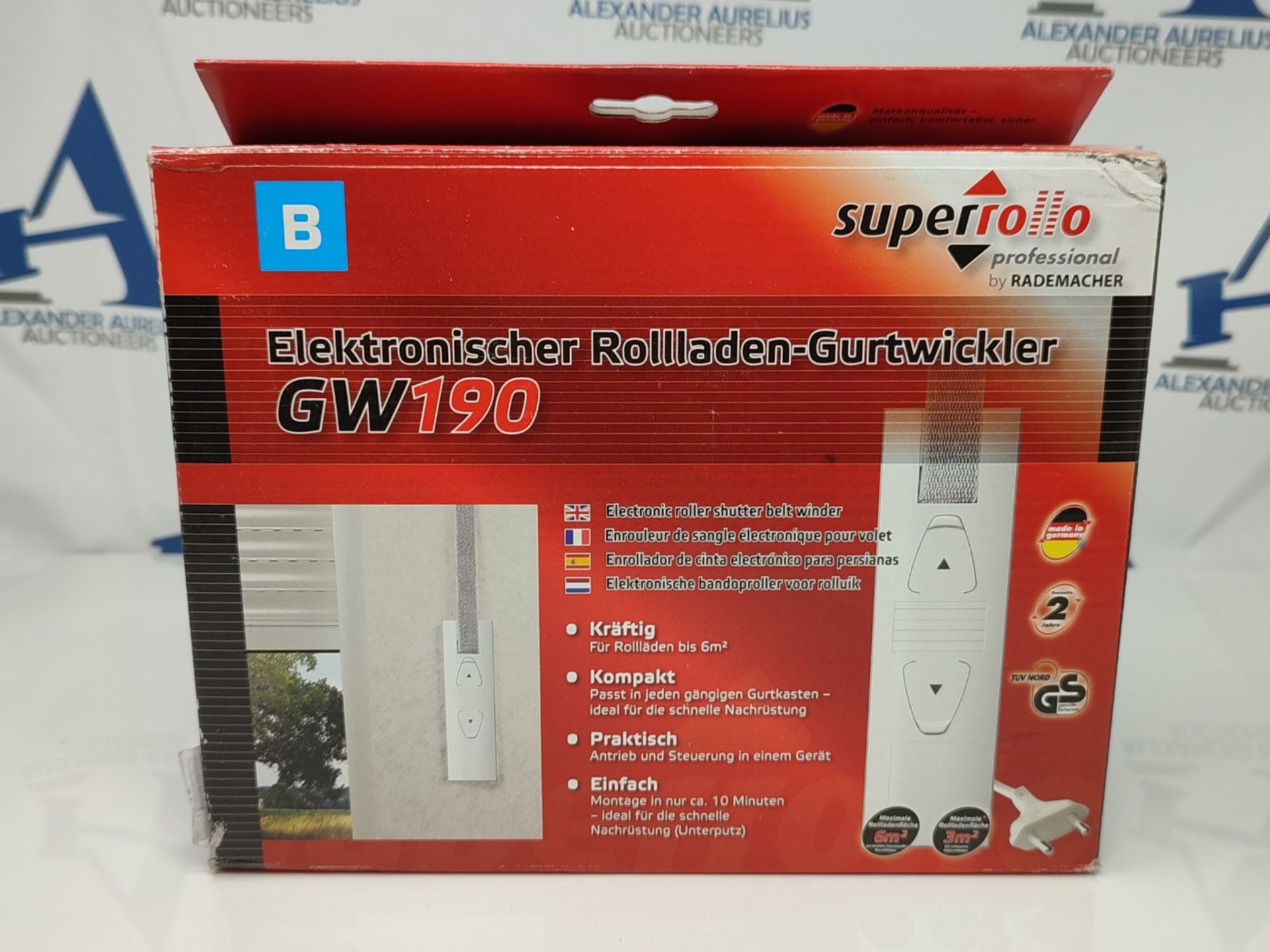 RRP £114.00 Superrollo GW190 is an in-wall electric roller shutter winder for belt boxes, suitable - Image 2 of 3