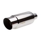 RRP £61.00 Simoni Racing ESR086 Sporty Small Fire Shot Universal Exhaust, in Stainless Steel