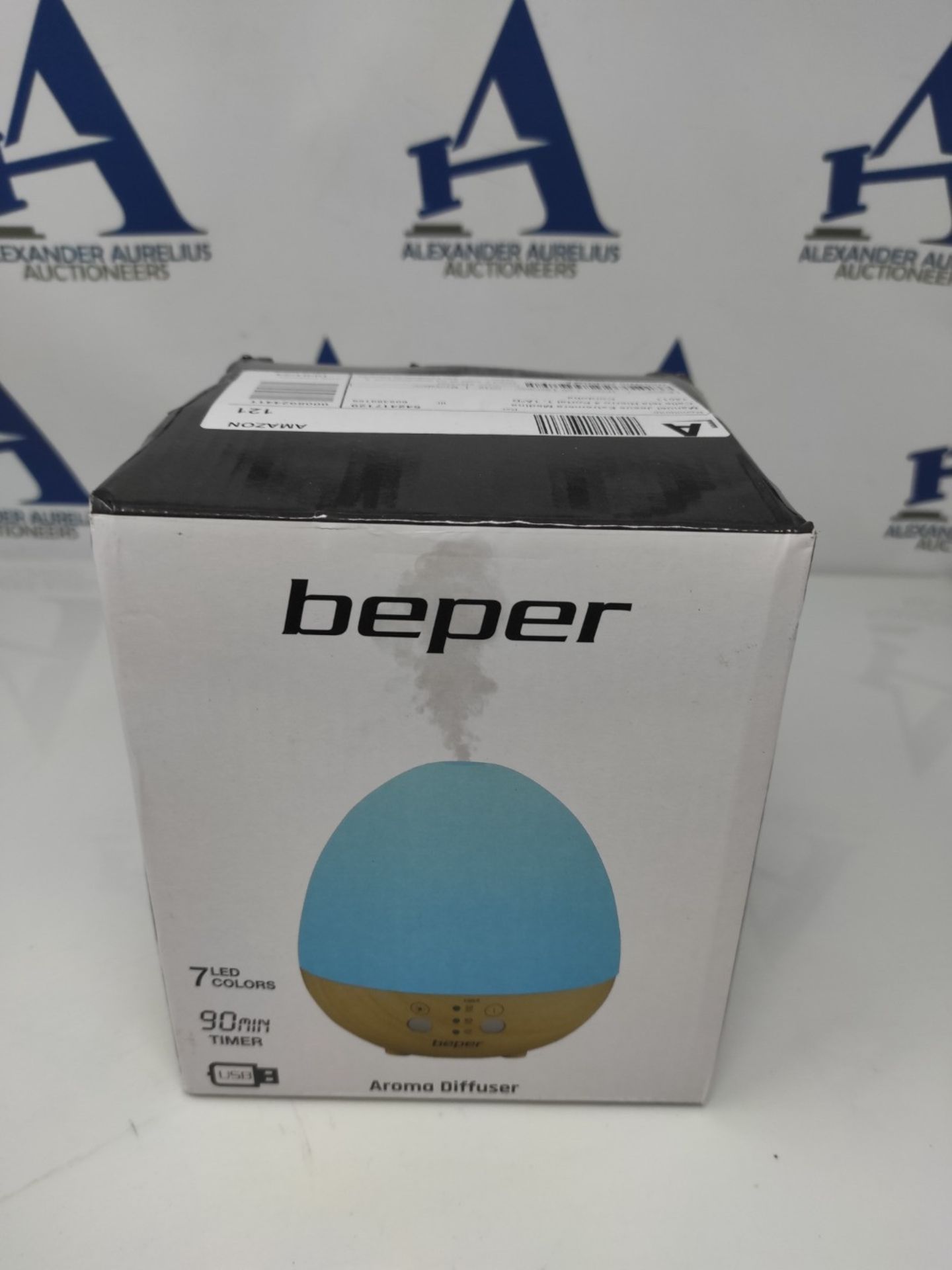 BEPER P205DIF001 Essential Oils Diffuser, Aroma Diffuser, 5 W, Ultrasonic Technology, - Image 2 of 3