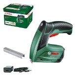 RRP £73.00 Bosch Home and Garden Cordless Stapler - PTK 3.6 LI (integrated battery, 3.6 V, 30 imp