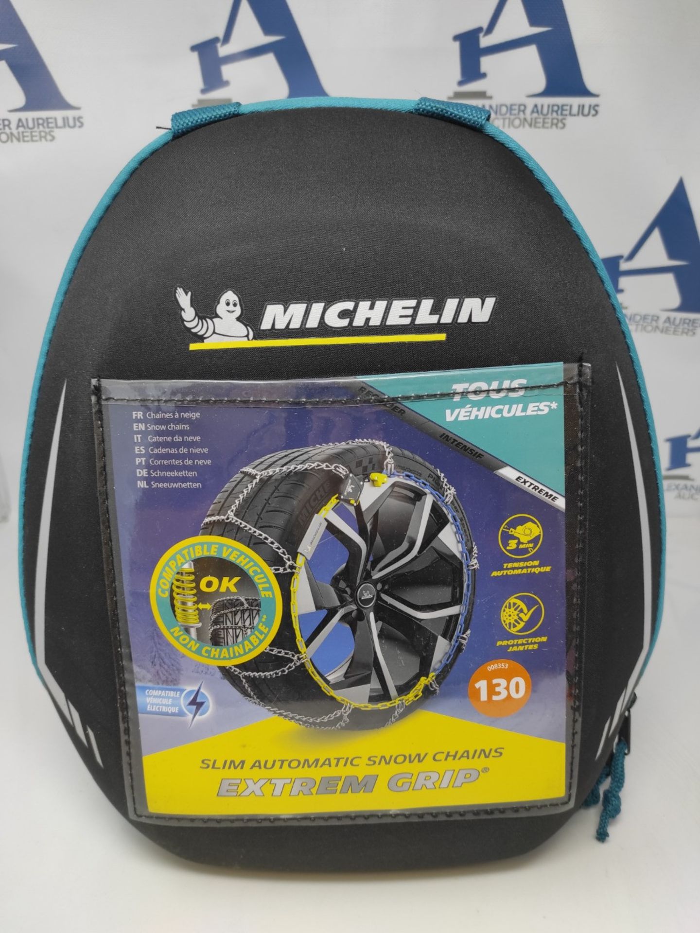 RRP £189.00 MICHELIN EXTREM GRIP, Metal snow chains 7 mm, Automatic tension, No. 130 - Image 2 of 3