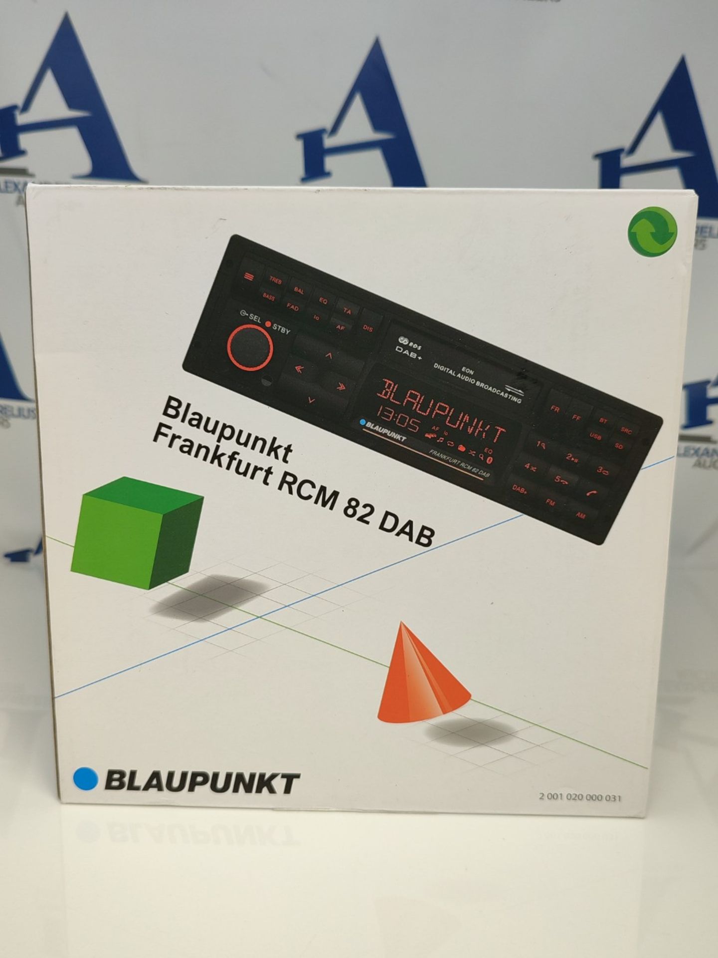 RRP £399.00 Blaupunkt Frankfurt RCM 82 DAB, 1-DIN car radio, DAB+, Bluetooth, AUX; USB, SD card in - Image 2 of 3