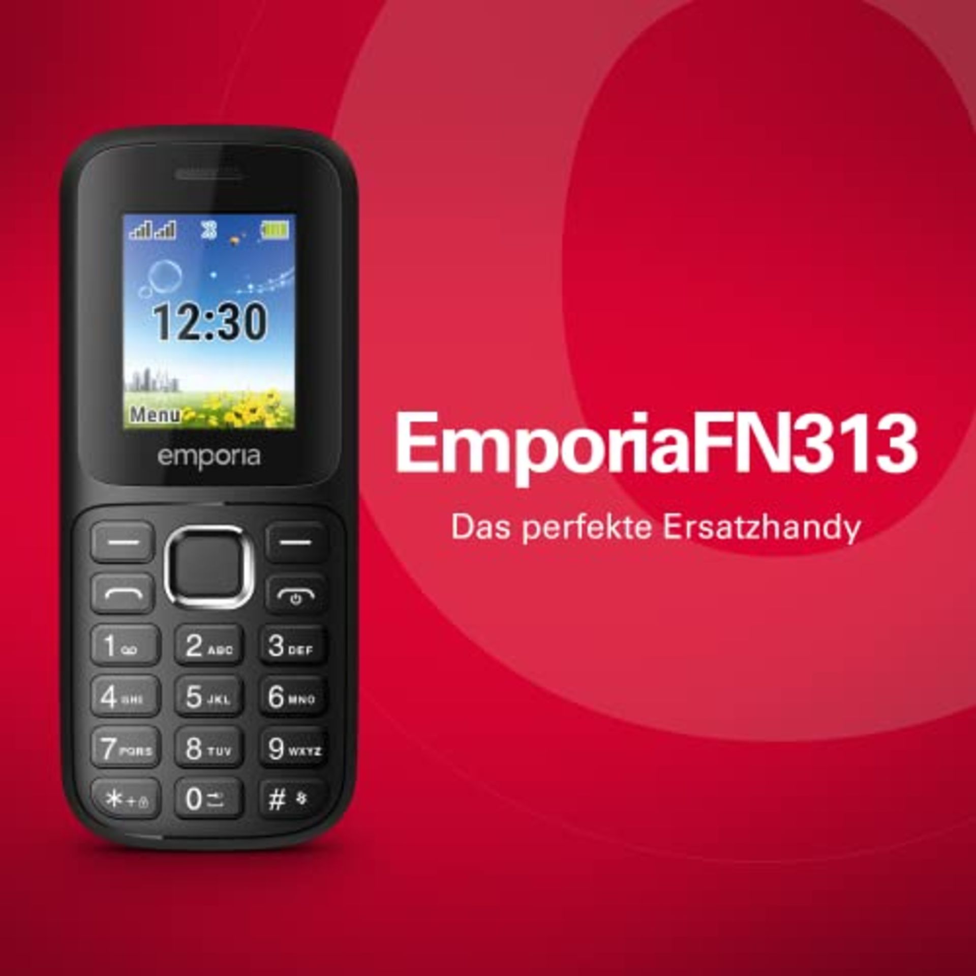 emporiaFN313, 2G mobile phone, Ideal Festival Phone, Dual SIM, 1.77 inch colour displa
