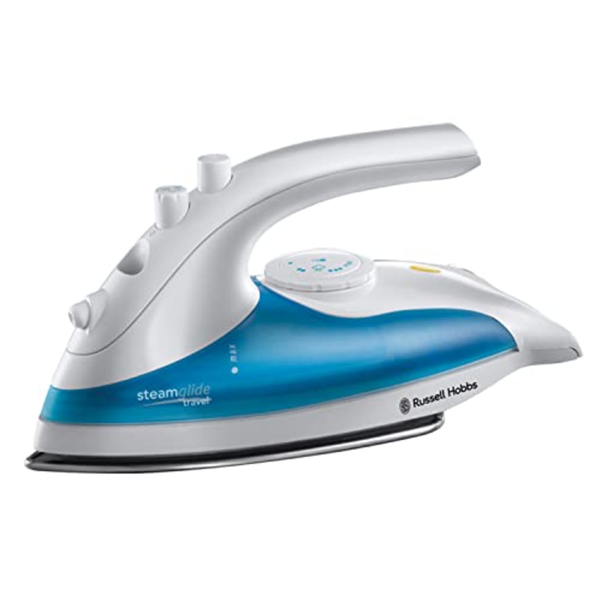 Russell Hobbs Dual Voltage Steam Glide Travel Iron, 80ml Water Tank, Stainless Steel S