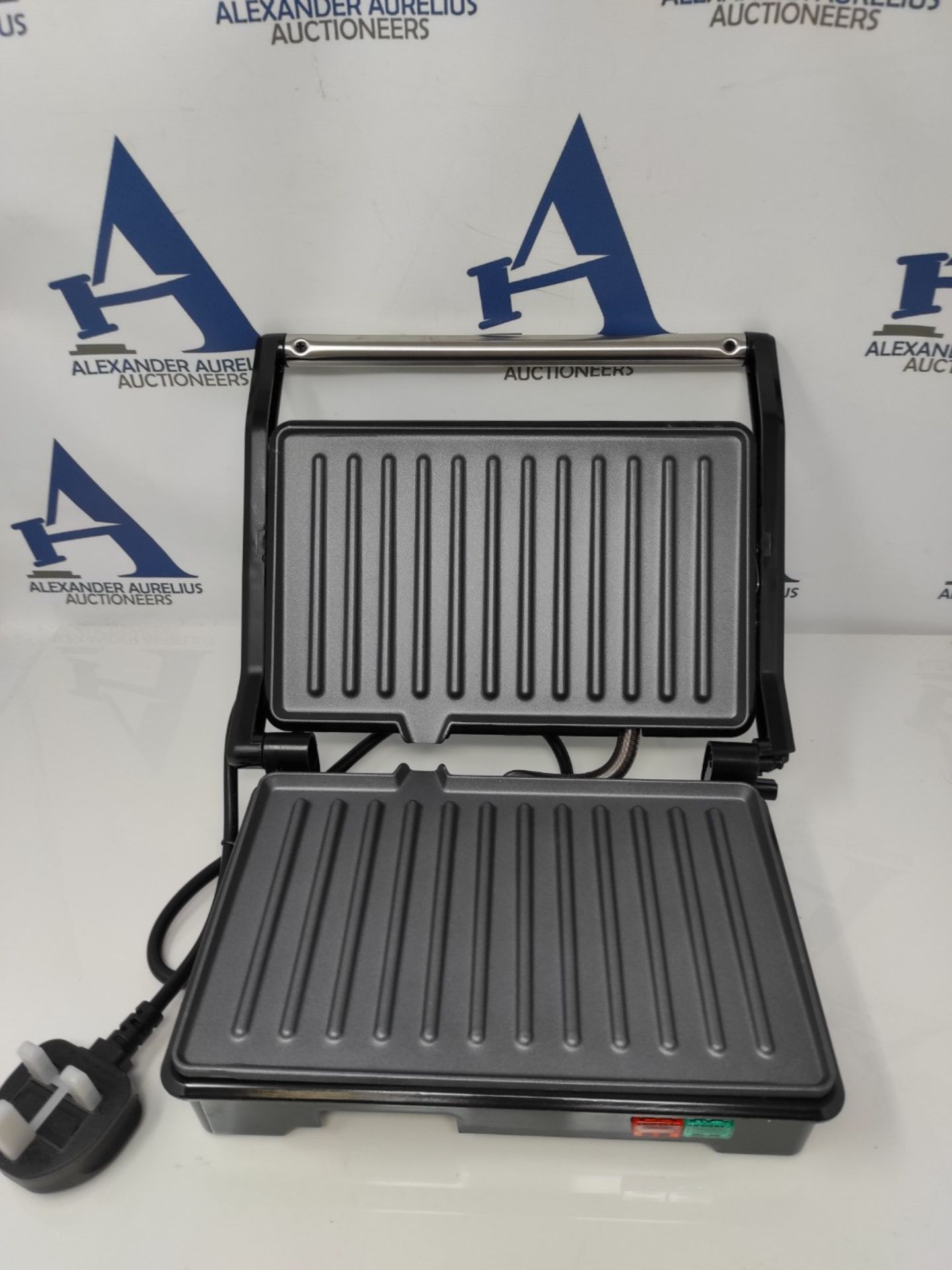 Daewoo Cool Touch Mini Panini Press & Grill, Make your Favourite Toasted Sandwiches/Pa - Image 2 of 2