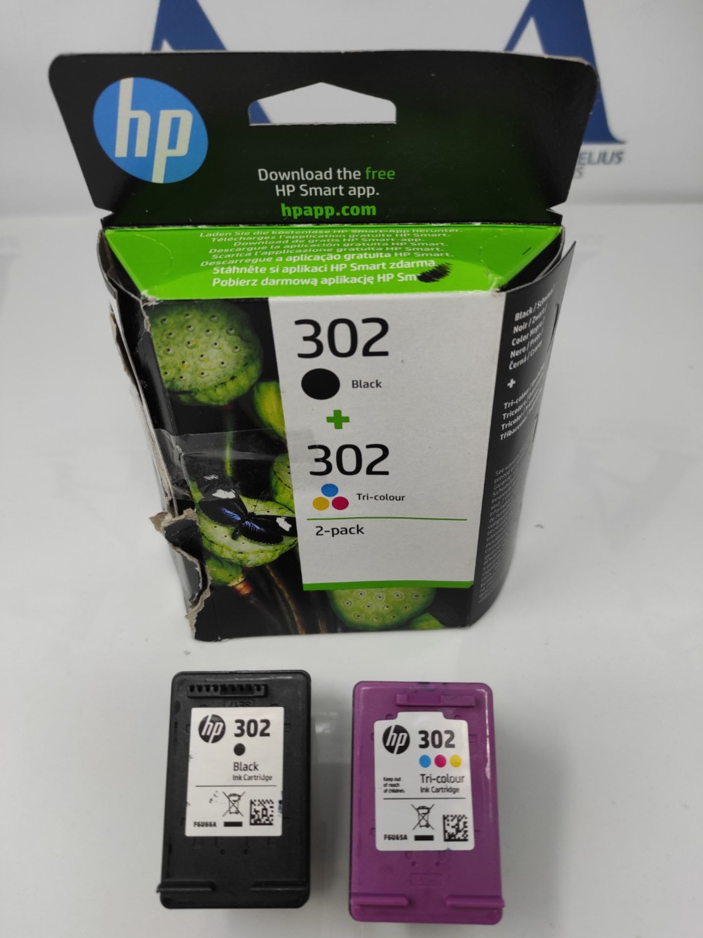 HP X4D37AE 302 Original Ink Cartridges, Black and Tri-color, 2 Count (Pack of 1) - Image 2 of 2